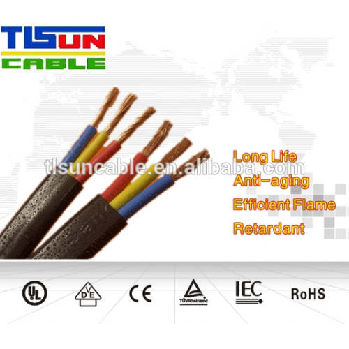 3 core,4 cores Flat & Round cables submersible pump cable